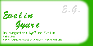 evelin gyure business card